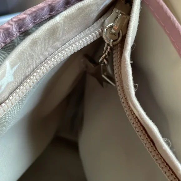 Agnes b voyage tote bag dusty pink color made in Japan